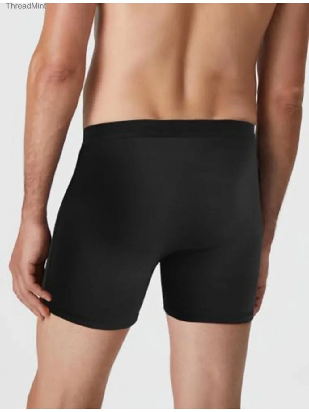 Men's Soft Cotton Boxer Briefs Open Fly Underwear 6 Pack
